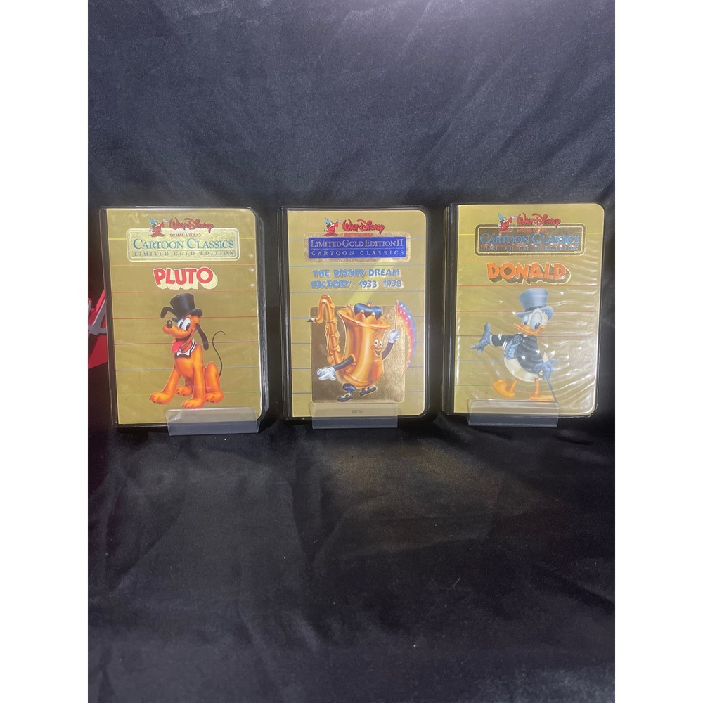 Disney Cartoon Classics Limited Gold Edition Betamax Pluto Donald Dream Factory